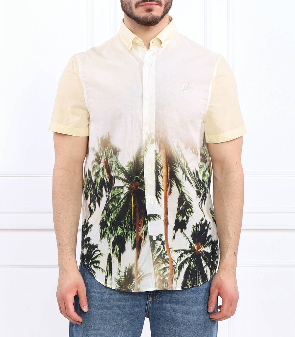 Рубашка SS COLLINS GUESS - желтый(M3GH65 WFDS1)