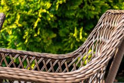 Латте, плетеное кресло из искусственного ротанга, цвет коричневый