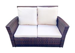 "Портленд" лаунж-зона из искусственного ротанга на 4 персоны, цвет коричневый