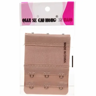 Расширитель для бюстгальтера, цвет бежевый, 3 крючка, 5,5*8см