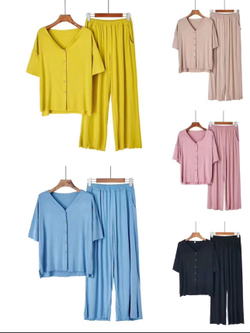 ДО БАМБУК Двойка Лапша Кофта С Кор Рукав Штаны