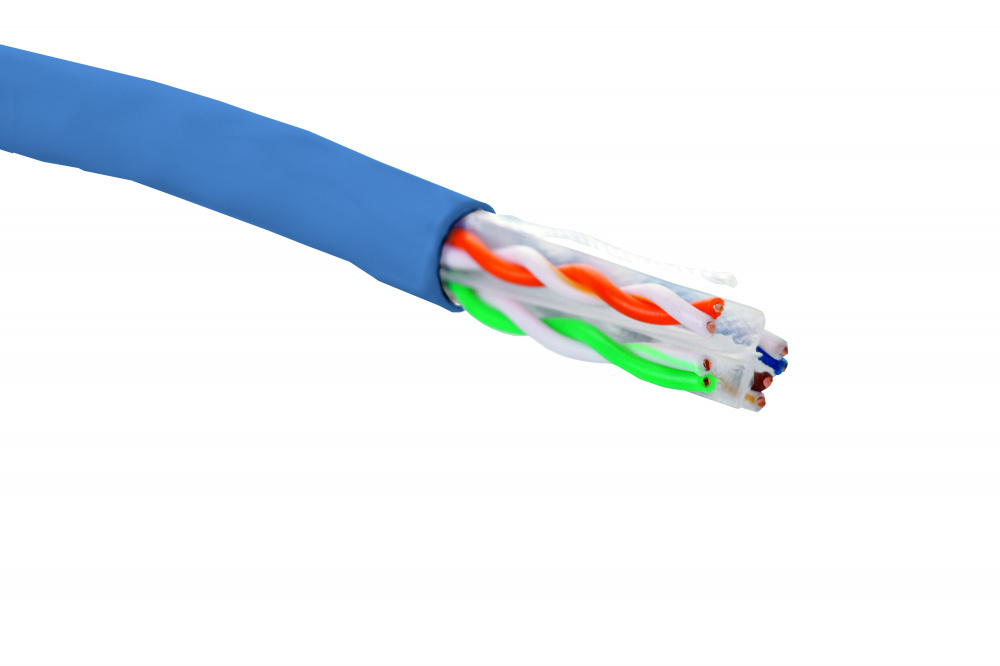 Кабель витая пара U/UTP 6 кат. 4 пары Eurolan 19C-U6-12BU-B305