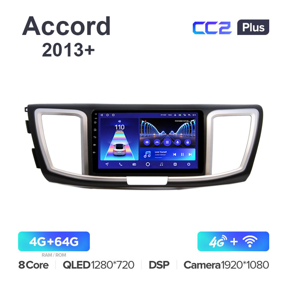 Teyes CC2 Plus 9"для Honda Accord 2013+