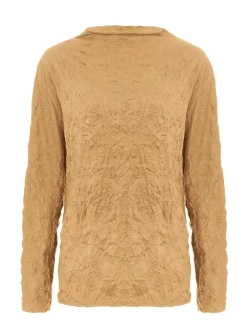 Лонгслив из итальянского трикотажа золотистый