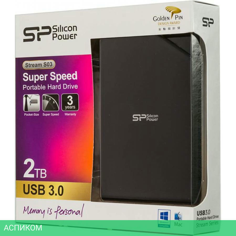 Внешний накопитель Silicon-Power 2TB SP020TBPHDS03S3K