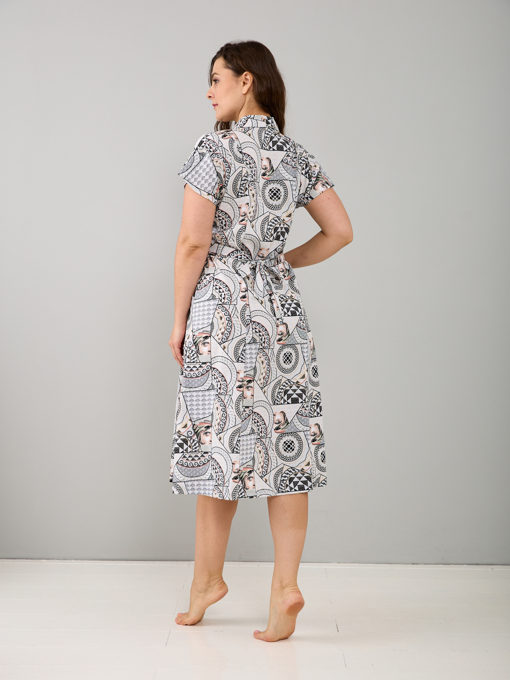 Халат Х-044/греция-мозаика