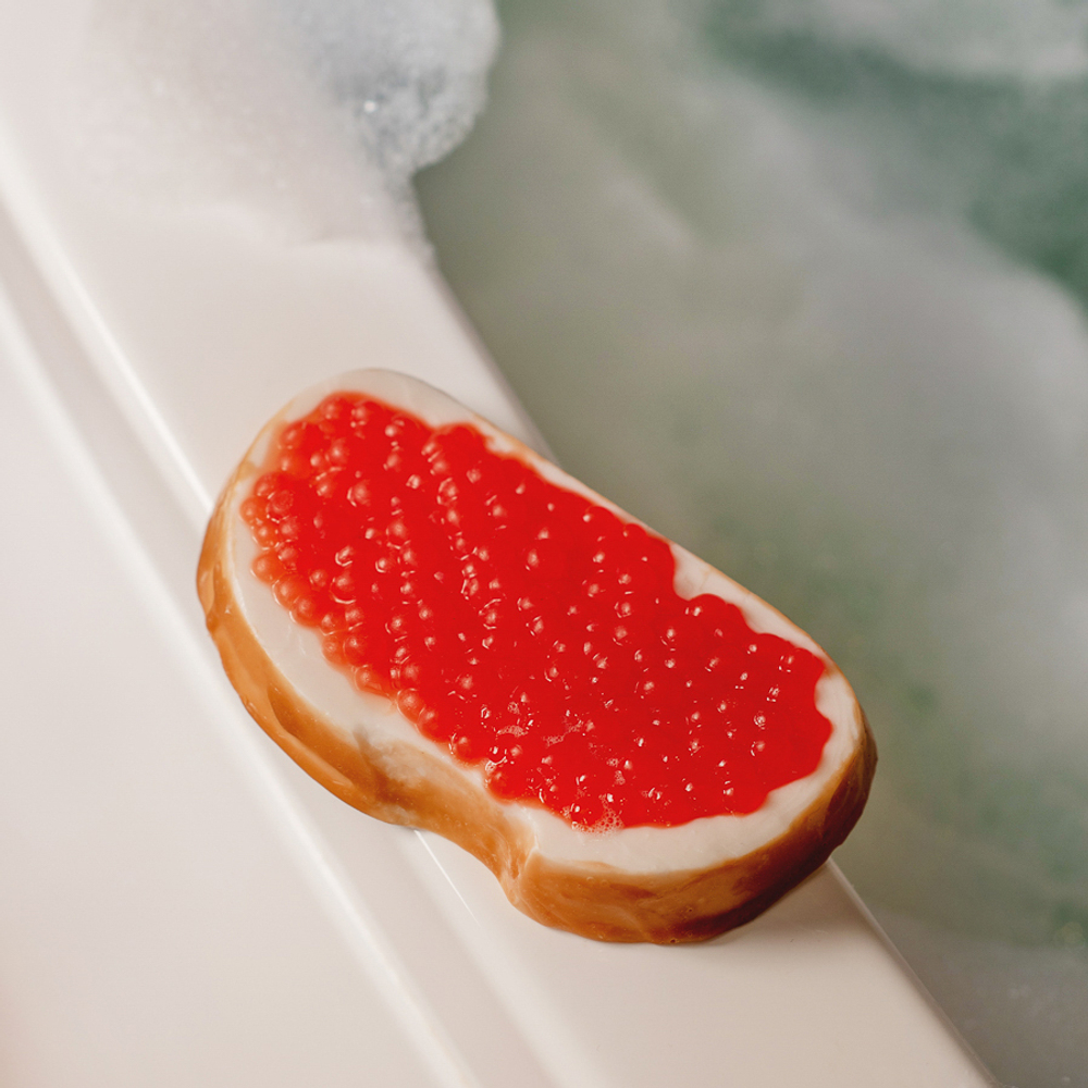 Бутерброд с красной икрой из мыла ручной работы