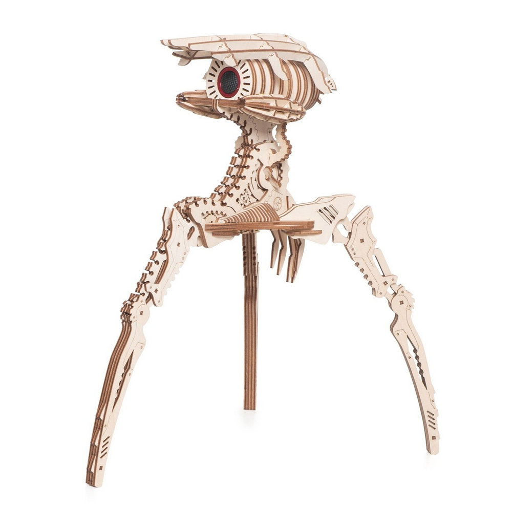 Робот Захватчик миров от Lemmo - Подвижная сборная модель, деревянный конструктор, 3d пазл