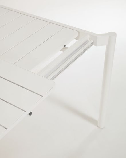 Раздвижной уличный стол Zaltana из алюминия светло-серого цвета, 180 (240) x 100 Испания 