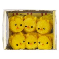 GAEM Набор из 6-ти фигурок декоративных "Цыпленок" (1,5*2*3), L6 W4,5 H3,5 см