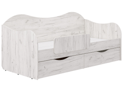 Кровать БОКС 90/2 с ящиками Крафт светлый