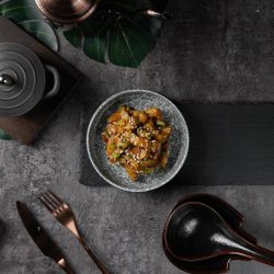 Тарелка с бортом d 14,3 см h2,5 см глазурь Glossy Stone Untouched Taiga P.L. Proff Cuisine [1]