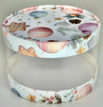 Шляпная упаковка ЕЛОЧНЫЕ ИГРУШКИ д. 12 см высота 7 см.