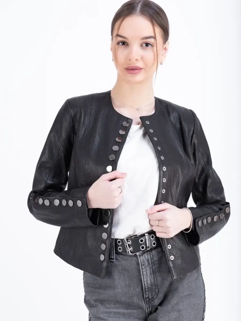 Куртка кожаная женская  натуральная Турция