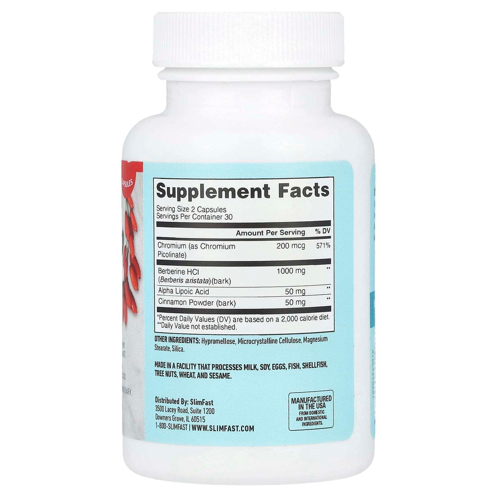 SlimFast, Berberine Plus, 60 капсул
