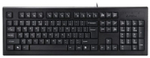 ПРОВОДНАЯ КЛАССИЧЕСКАЯ МЕМБРАННАЯ КЛАВИАТУРА A4TECH KR-85USB-2M 105 КЛАВИШ 200СМ FN 12 ЧЕРНЫЙ