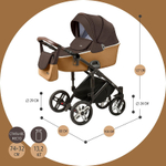 Детская коляска Nuovita Carro Sport 2 в 1 Nero Bronzo/Черная бронза