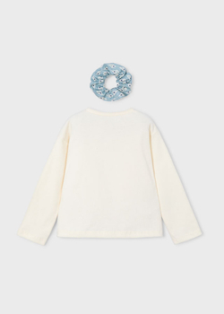 лонгслив с резинкой для волос