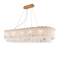 Люстра Cloyd HERCULANUM-A C10 / шир. 100 см - алебастр - латунь (арт.11158)