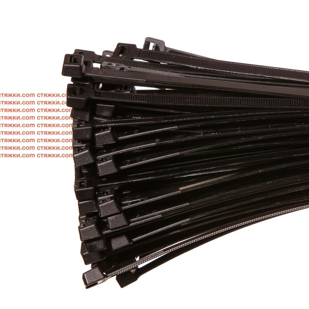 Морозостойкие стяжки | хомуты нейлоновые кабельные АРКТИК 8х500 черные (100шт/уп)