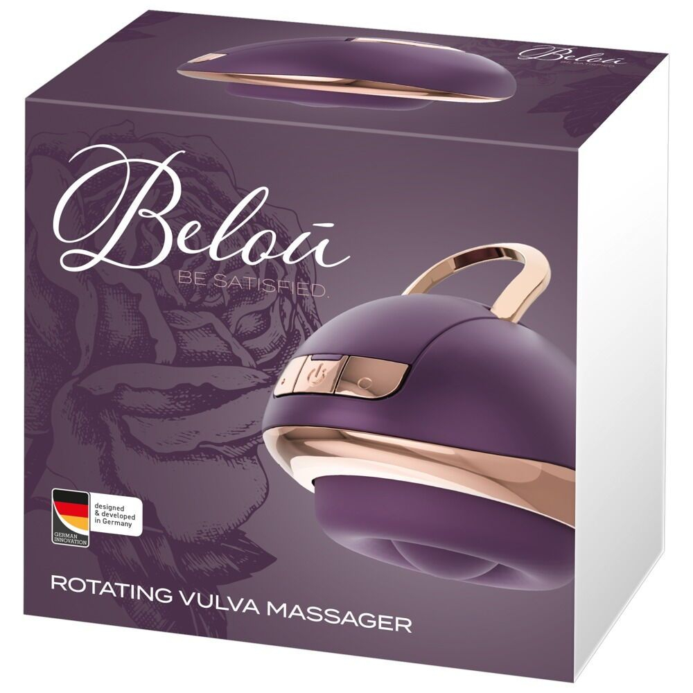 Фиолетовый вращающийся массажёр для вульвы Rotating Vulva Massager (Цвет: фиолетовый)