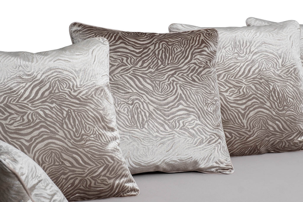 Диван трехместный Garda Decor Mores вельвет бежевый механизм тик-так