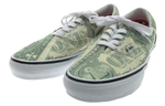 Supreme x Vans Era Dollar wear-resistant breathable low-top sneakers for men and women with the same green and yellow