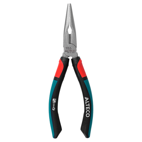 Длинногубцы прямые 160 мм, 3К рукоятка ALTECO Industrial 0301-3K-160-X
