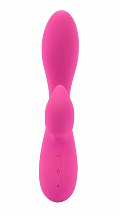 Розовый вибромассажер Lyla 6x Rabbit-Style со стимуляцией клитора - 17,8 см. (Цвет: розовый)