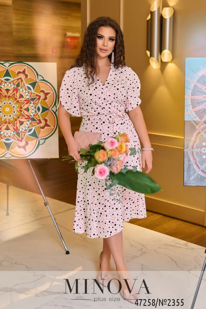 Платье 2355-пудра Minova