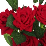 Цветочная композиция «Розовый куст» 43см в горшке, цвет красный