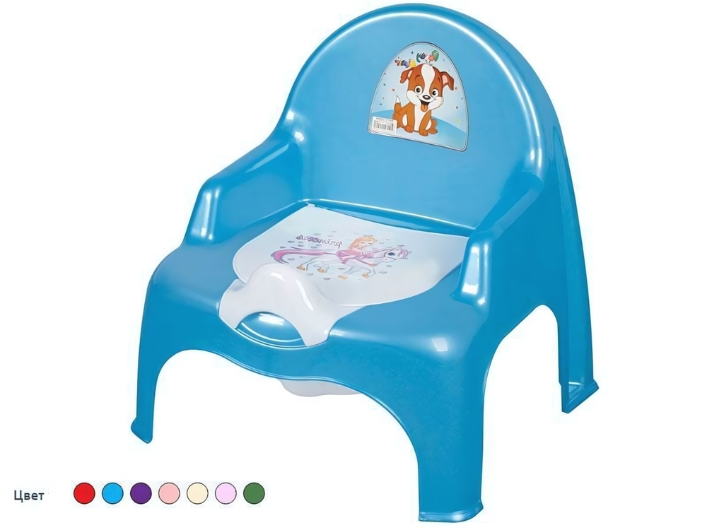 Горшок детский "Кресло", цвет розовый