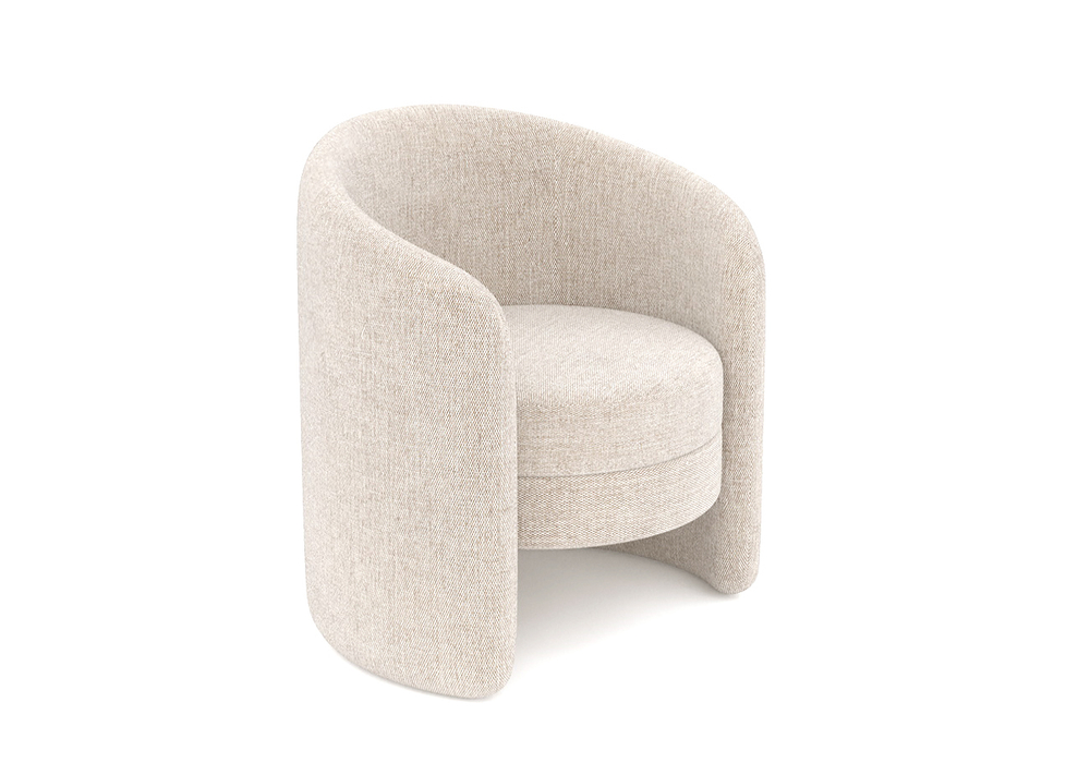 Кресло Ellipse E7.4 (молочный, рогожка)