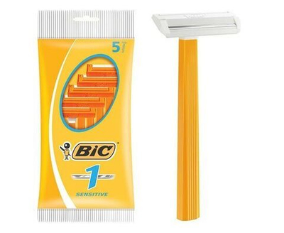 Бритва Bic 1 Sensitive для чувствительной кожи, мужская, одноразовая, 1 лезвие, 5 шт