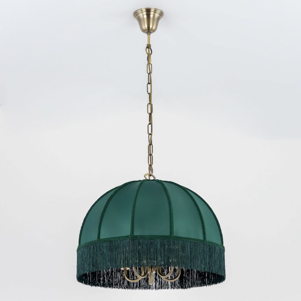Citilux Базель CL407152 Люстра подвесная с зелёным абажуром