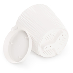 Горшок цветочный Флис 1,2л с прикорневым поливом, белый