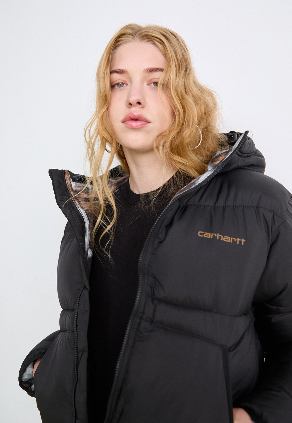 Carhartt WIP Зимняя куртка - Чёрный