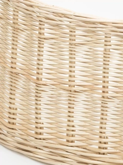 Корзина для декорирования основания елки 105*30 см., белая, натуральная, ЕлкиТорг (105-226)