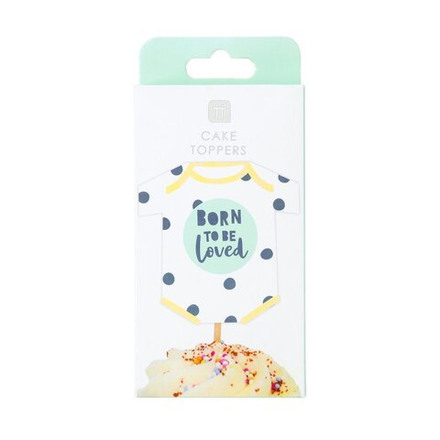 Топперы "Born to be Loved" 12 шт.