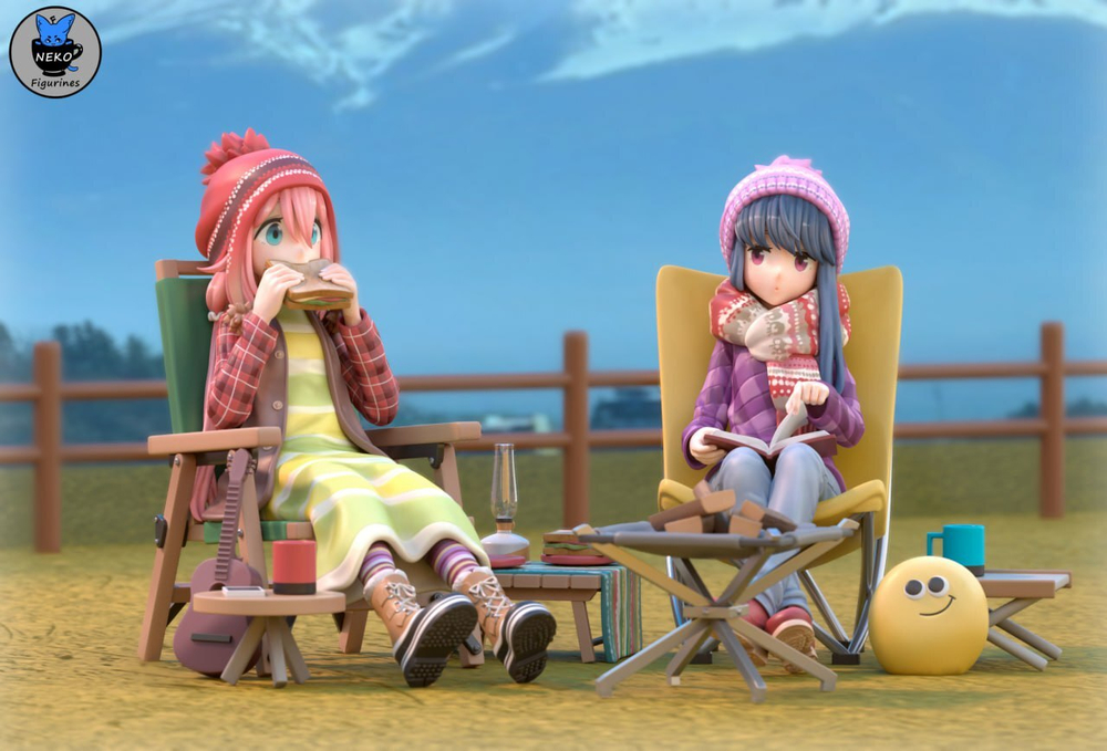 Фигурка Rin and Nadeshiko Yuru Camp△ Диорама