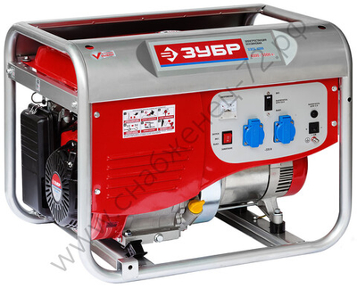 ЗУБР 4000 Вт, бензиновый генератор (ЗЭСБ-4000)