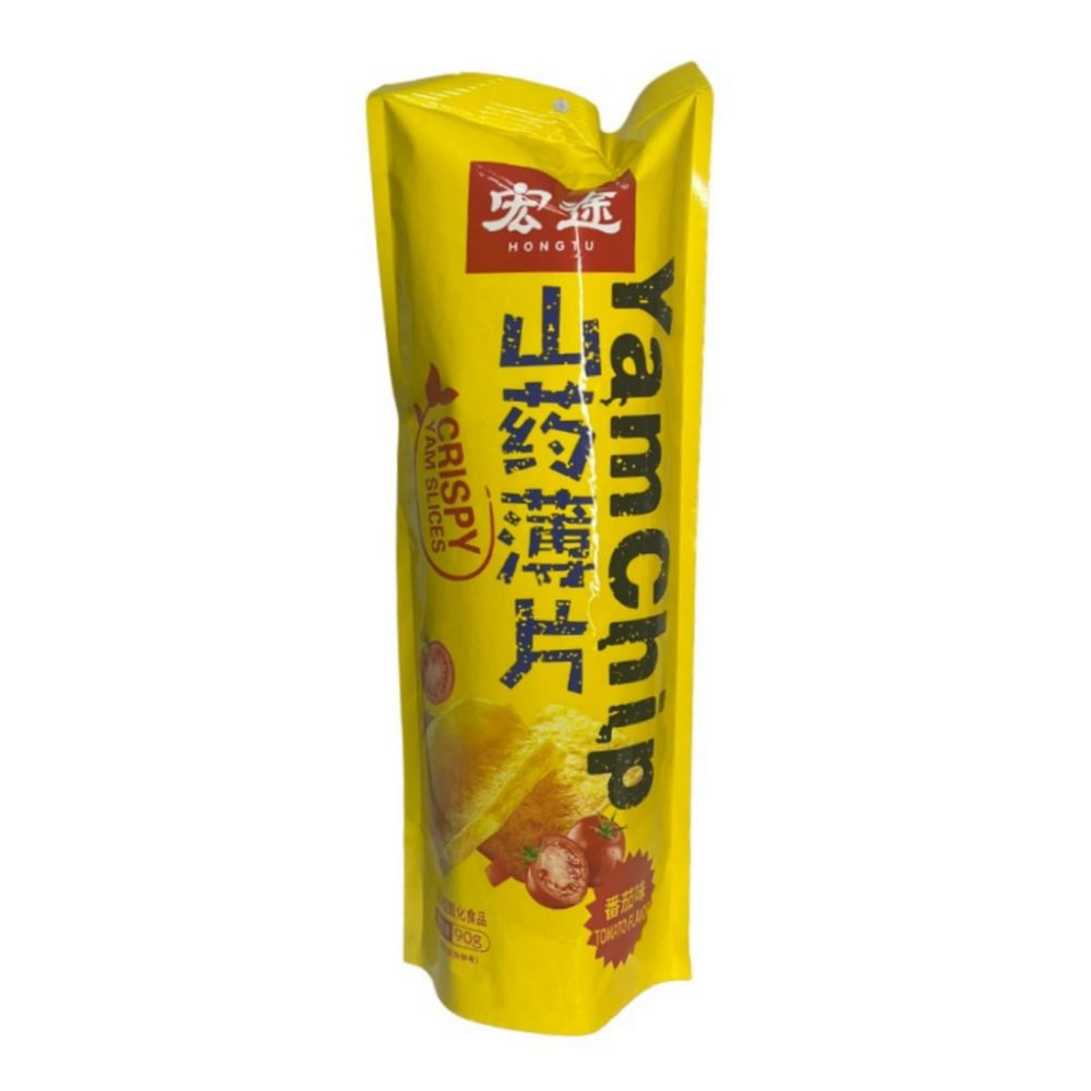 Чипсы из батата YamChip Hongtu со вкусом помидоров 90 г, 4 шт