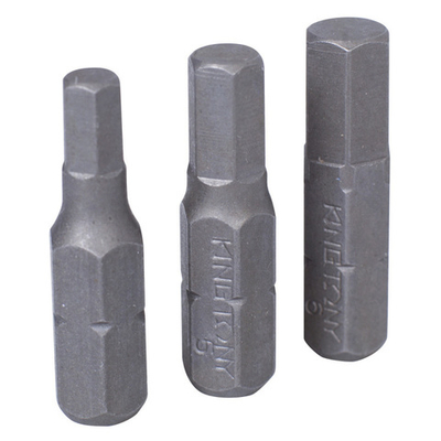 KING TONY (1003MQ) Набор вставок (бит) 1/4", HEX, 4, 5, 6 мм, 3 предмета