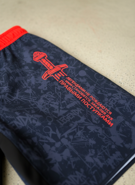 Шорты спортивные тренировочные LEGENDA Миссия черные