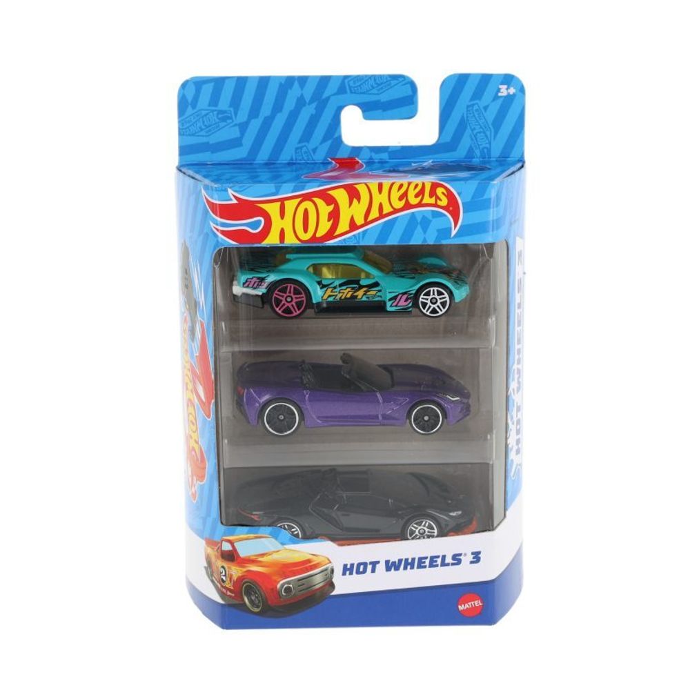 Hot Wheels - набор из 3 маленьких машинок K5904 41