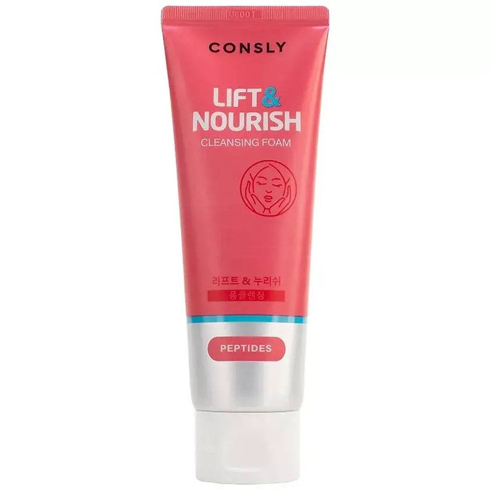 CONSLY Пенка для умывания укрепляющая с пептидами Lift & Nourish, 120 мл