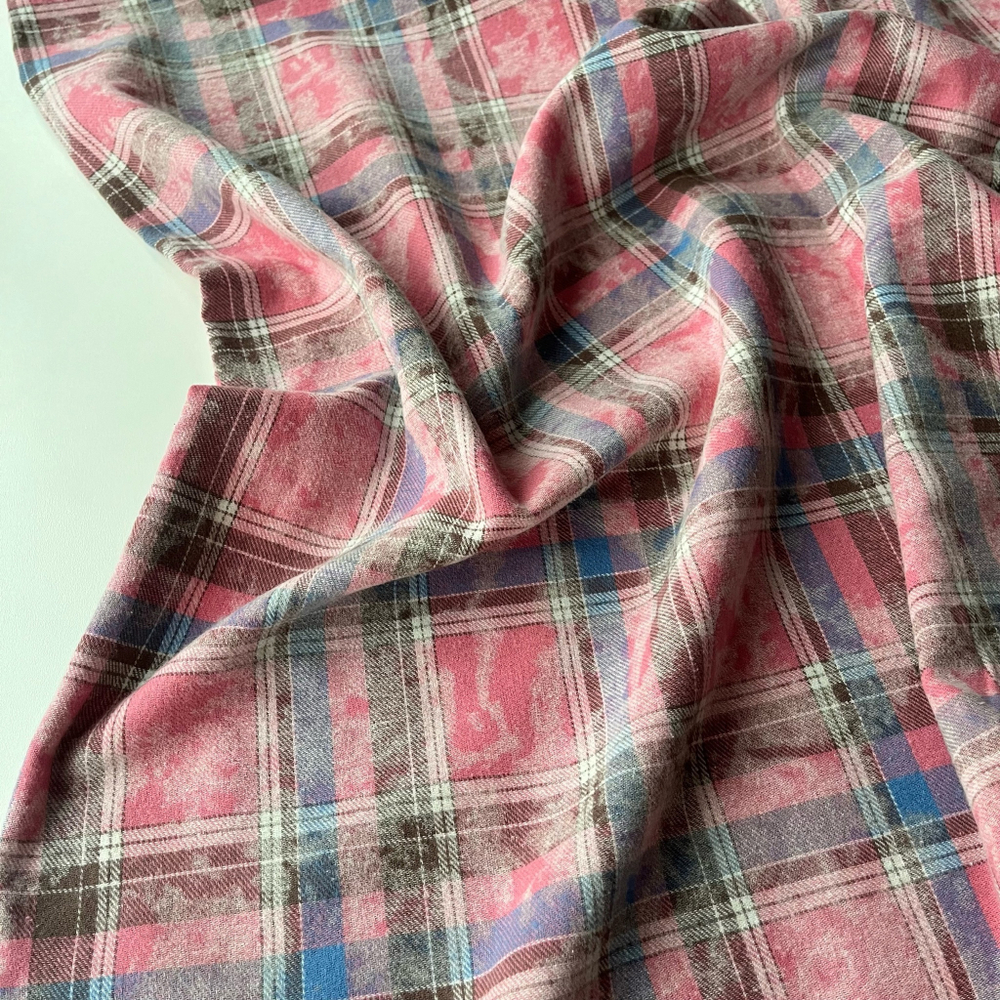 Фуле варенка Розовая клетка