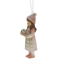 GAEM Фигурка декоративная подвесная "Девочка", L5,5 W4 H12 см, 3в.