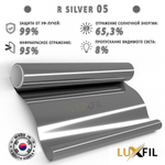 Пленка солнцезащитная зеркальная R SILVER 05 LUXFIL, (рулон)