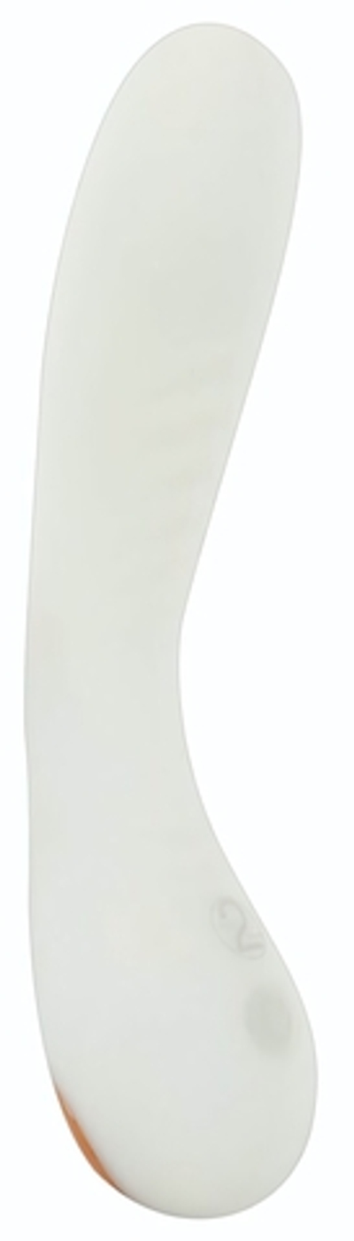 Люминесцентный вибратор для точки G Glow in the dark G-Spot - 17,9 см. (Цвет: белый)